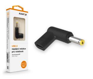 Nabíjecí redukce Aligator USB-C (vstup) na 4.8x1.7mm pro HP/Asus/Compaq notebooky