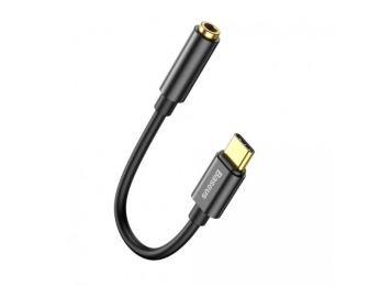 Audio adaptér Baseus z USB-C na Jack 3,5mm černý