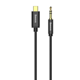 Audio kabel Baseus Yiven z USB-C na 3,5mm jack černý