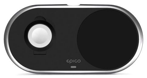 Bezdrátová nabíječka Epico pro Apple Watch a iPhone černá