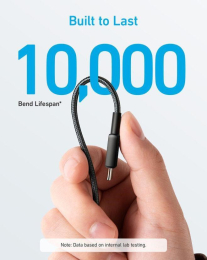 Kabel Anker 322 USB-C/USB-C 0,9m 40W černý
