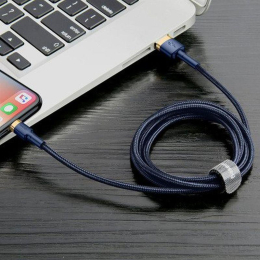 Datový kabel Baseus Cafule USB/Lightning 1m 2,4A zlato-modrý