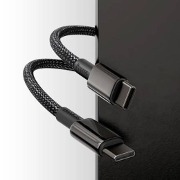 Kabel Baseus Tungsten Gold USB-C/USB-C 1m 100W černý