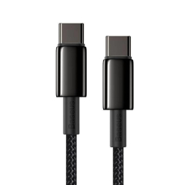 Kabel Baseus Tungsten Gold USB-C/USB-C 2m 100W černý