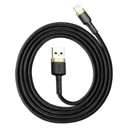 Datový kabel Baseus Cafule Lightning 1m 2,4A zlato-černý