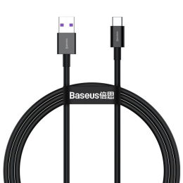 Datový kabel Baseus Superior USB-C 1m 6A 66W černý