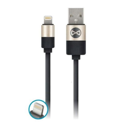 Datový kabel Forever Lightning 1m 2A modern černý