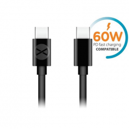 Datový kabel Forever USB-C - USB-C 1m 3A černý
