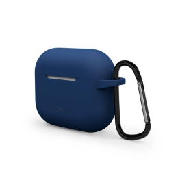 Epico silikonové pouzdro Outdoor Cover s karabinou pro Apple AirPods 3 modré
