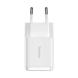 Nabíječka do sítě Baseus Compact 2xUSB 10,5W bílá