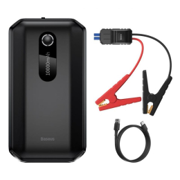 Power banka Baseus Super Energy Air 10000 mAh se startovacími kabely černá