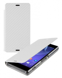 Roxfit pouzdro Folio pro Xperia T3 Carbon White