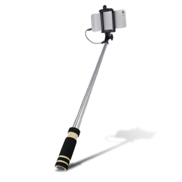 Selfie tyč Setty s audio jackem černá