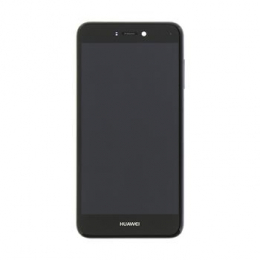 Huawei P8/P9 Lite 2017 LCD Display + Dotyková Deska + Přední Kryt Black