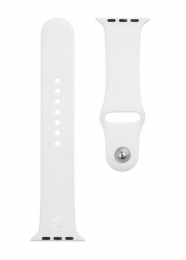 Tactical 499 Silikonový Řemínek pro Apple Watch 1/2/3/4/5/6/7/8/9/SE 42/44/45mm White
