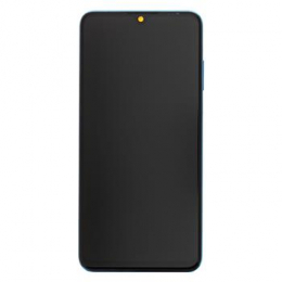 Huawei P30 Lite LCD Display + Dotyková Deska + Přední Kryt Blue (pro 24MP foto)