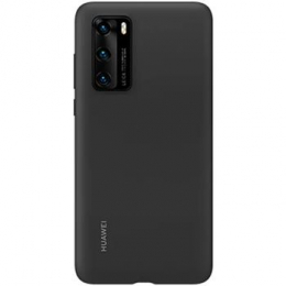 Huawei Original Silikonový Kryt pro Huawei P40 Black