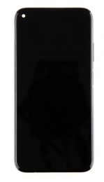 Huawei P40 Lite LCD Display + Dotyková Deska + Přední Kryt Midnight Black (Service Pack)