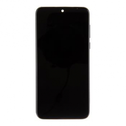 Motorola G8 Plus LCD Display + Dotyková Deska  + Přední Kryt Dark Blue (Service Pack)