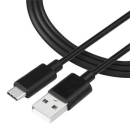 Tactical Smooth Thread Cable USB-A/USB-C  1m Black