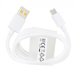 DL129 Realme USB-C Datový Kabel Fast Charge 65W 1m White (Service Pack)