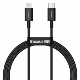 Baseus CATLYS-A01 Superior Fast Charging Datový Kabel USB-C to Lightning  20W 1m Black
