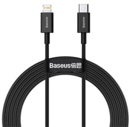 Baseus CATLYS-C01 Superior Fast Charging Datový Kabel USB-C to Lightning 20W 2m Black