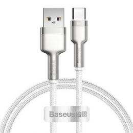 Baseus Cafule Metal Series Datový Kabel USB-A - USB-C 66W 1m White