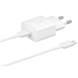 EP-T1510XWE Samsung USB-C 15W Cestovní nabíječka + USB-C Datový Kabel White