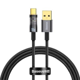 Baseus CATS000201 Explorer Series Fast Charging Datový Kabel USB - USB-C 100W 1m Black