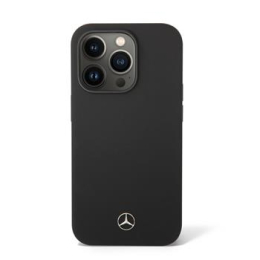 Mercedes Liquid Silicone Zadní Kryt pro iPhone 14 Pro Black