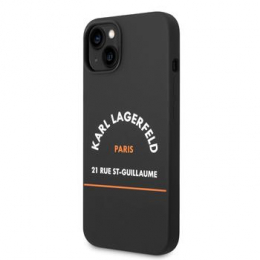 Karl Lagerfeld Rue St Guillaume Zadní Kryt pro iPhone 14 Plus Black
