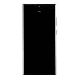 LCD display + Dotyk + Přední kryt Samsung S918 Galaxy S23 Ultra Graphite/Red (Service Pack) 