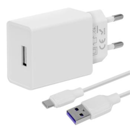OBAL:ME Cestovní Nabíječka USB-A 10W + USB-A/USB-C Kabel 1m White