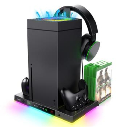 iPega XBX024S Multifunkční Nabíjecí RGB Stojan s Chlazením pro Xbox (Pošk. Balení)