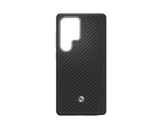 GP-FPS938PGA Samsung by Spigen Enzo Aramid Magnetický Kryt pro Galaxy S25 Ultra Black Silver