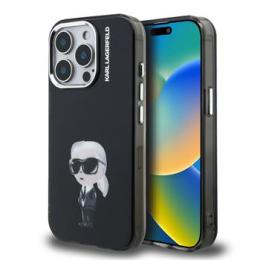 Karl Lagerfeld IML Aquarelle Karl Zadní Kryt pro iPhone 15 Pro Black