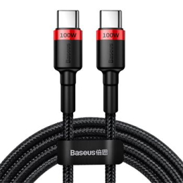 Baseus Cafule Flash Charging Datový Kabel USB-C - USB-C 100W 2m Red/Black