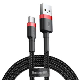 Baseus Cafule Series Datový Kabel USB-A - USB-C 2A 3m Red/Black
