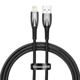Baseus Glimmer Series Fast Charging Datový Kabel USB-A - Lightning 2.4A 1m Black