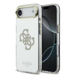 Guess PC/TPU Mirror 4G Glitter Logo MagSafe Zadní Kryt pro iPhone Air Gold