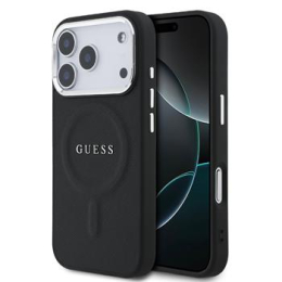 Guess PU Saffiano MagSafe Zadní Kryt pro iPhone 17 Pro Black