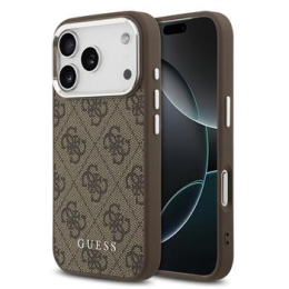 Guess 4G MagSafe Zadní Kryt pro iPhone 17 Pro Brown