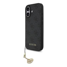 Guess 4G Charm MagSafe Zadní Kryt pro iPhone 17 Tone on Tone Grey