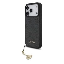 Guess 4G Charm MagSafe Zadní Kryt pro iPhone 17 Pro Tone on Tone Grey
