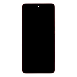 Motorola G86 LCD Display + Dotyková Deska + Přední Kryt Red (Chrysanthemum) (Service Pack)