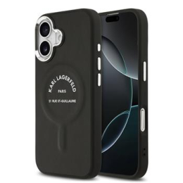 Karl Lagerfeld PU RSG Logo MagSafe Zadní Kryt pro iPhone 17 Black