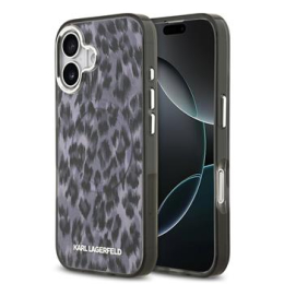 Karl Lagerfeld IML Leopard MagSafe Zadní Kryt pro iPhone 17 Grey