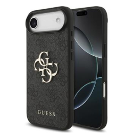 Guess PU 4G Metal Logo Zadní Kryt pro iPhone Air Grey