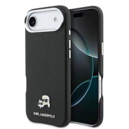 Karl Lagerfeld PU Karl and Choupette Heads Pins MagSafe Zadní Kryt pro iPhone Air Black